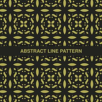 diseño de patrón de línea de adorno plano vector