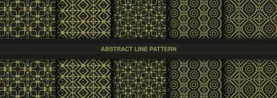 Collection of seamless ornamental ethnic patterns vector