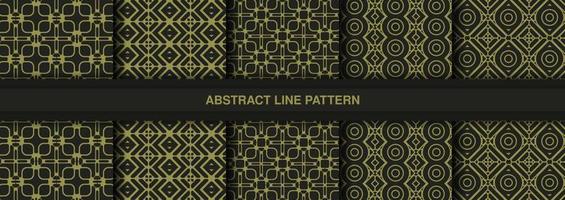 Collection of seamless ornamental ethnic patterns vector