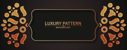 Elegant pattern style dark background vector