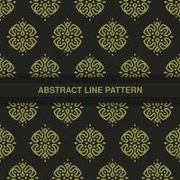 flat ornament line pattern design vector