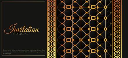 luxury invitation background style ornamental pattern vector