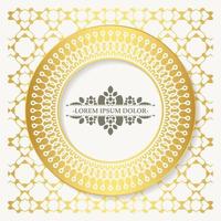 Luxury calligraphy ornament frame line design vector