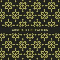 flat ornament line pattern design vector