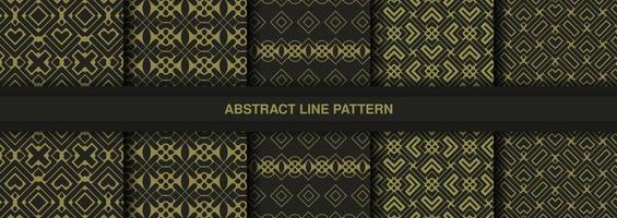 Collection of seamless ornamental ethnic patterns vector