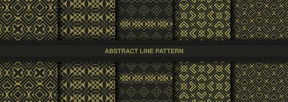 Collection of seamless ornamental ethnic patterns vector