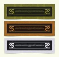 Vintage ornament greeting card vector template. Retro wedding invitation, advertising or other design and place for text. Flourishes ornamental frame and pattern background.