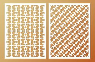 seamless die cut decorative pattern template vector