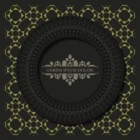 Luxury calligraphy ornament frame line design vector