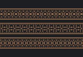 ornament style ethnic seamless borders set vector