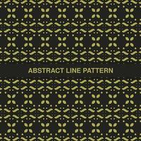 flat ornament line pattern design vector