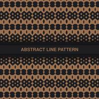 flat ornament line pattern design vector