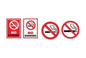 no smoking icons vector design