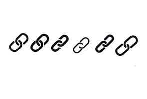 diseño vectorial de conjunto de signos de cadena vector