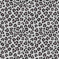 Seamless vector animal skin pattern. Leopard background in simple hand drawn style. Black and grey wildlife illustration. For fabric, textile, wrapping, cover, web.