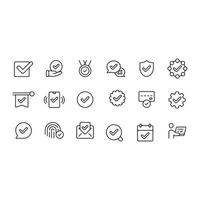 Approval Icons vector design