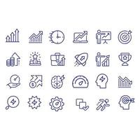 Performance Line Icons vector design