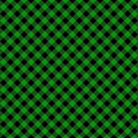 Diagonal green and black buffalo plaid texture. Checkered seamless pattern. Geometric fabric background for flannel cloth, picnic blanket, kitchen napkin vector