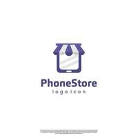 phone store logo design icon template vector