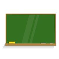 Empty school green board vector