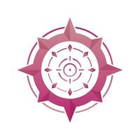 target compass logo gradient design template icon element vector