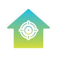 target home logo gradient design template icon element vector
