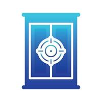 target furniture logo gradient design template icon element vector