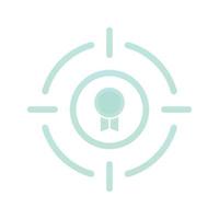 target medal logo gradient design template icon element vector