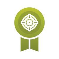 target medal logo gradient design template icon element vector