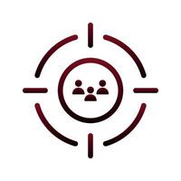 target community logo gradient design template icon element vector