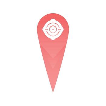 target location logo gradient design template icon element vector