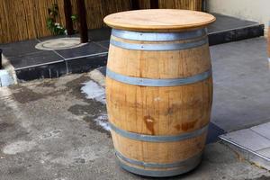 New use of an old barrel. photo