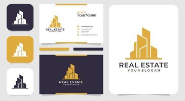 Inspirational real estate building logo design bundle vector