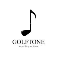 logotipo de tono de golf vector