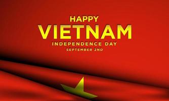 diseño de fondo del día de la independencia de vietnam. vector