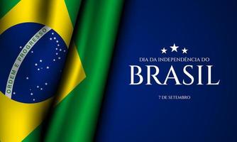 diseño de fondo del día de la independencia de brasil. vector