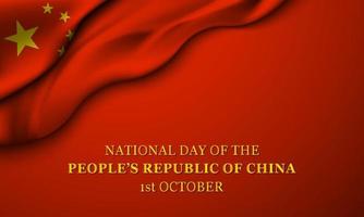 día nacional de la república popular de china. vector