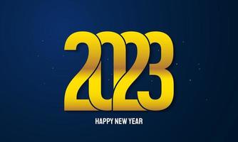 2023 Happy New Year Background Design. vector