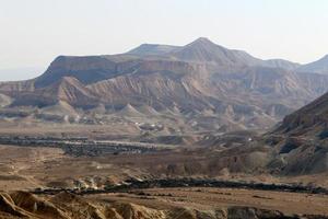 Mountains and rocks in the Judean Desert in the territory of Israel. photo