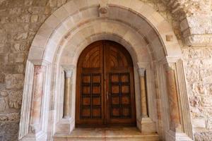 Acre Israel June 17, 2021 A door is an opening in a wall for entering and exiting a building. photo