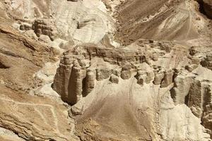 Mountains and rocks in the Judean Desert in the territory of Israel. photo