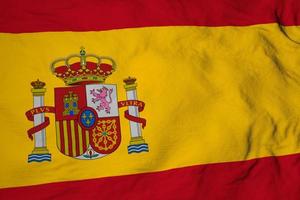 Spanish flag in 3D rendering photo