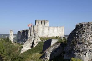 Ruins of the Chateau Gaillard in the town of Les Andelys photo