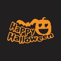 Happy Halloween typography vector