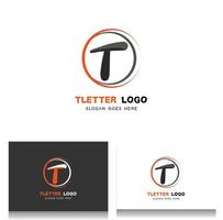 vector de diseño de logotipo de letra t