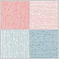Vector seamless striped pattern in abstract style on a blue background.