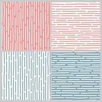 Vector seamless striped pattern in abstract style on a blue background.