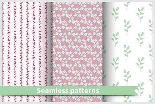 patrón transparente de vector. fondo artístico con un patrón floral. vector