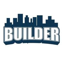 builder logo design vector