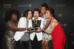 LOS ANGELES, MAY 1 - Sheryl Underwood, Sara Gilbert, Sharon Osbourne, Aisha Tyler, Julie Chen at the 43rd Daytime Emmy Awards at the Westin Bonaventure Hotel on May 1, 2016 in Los Angeles, CA photo